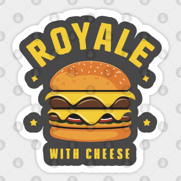 Royale With Cheese Sticker by Moulezitouna